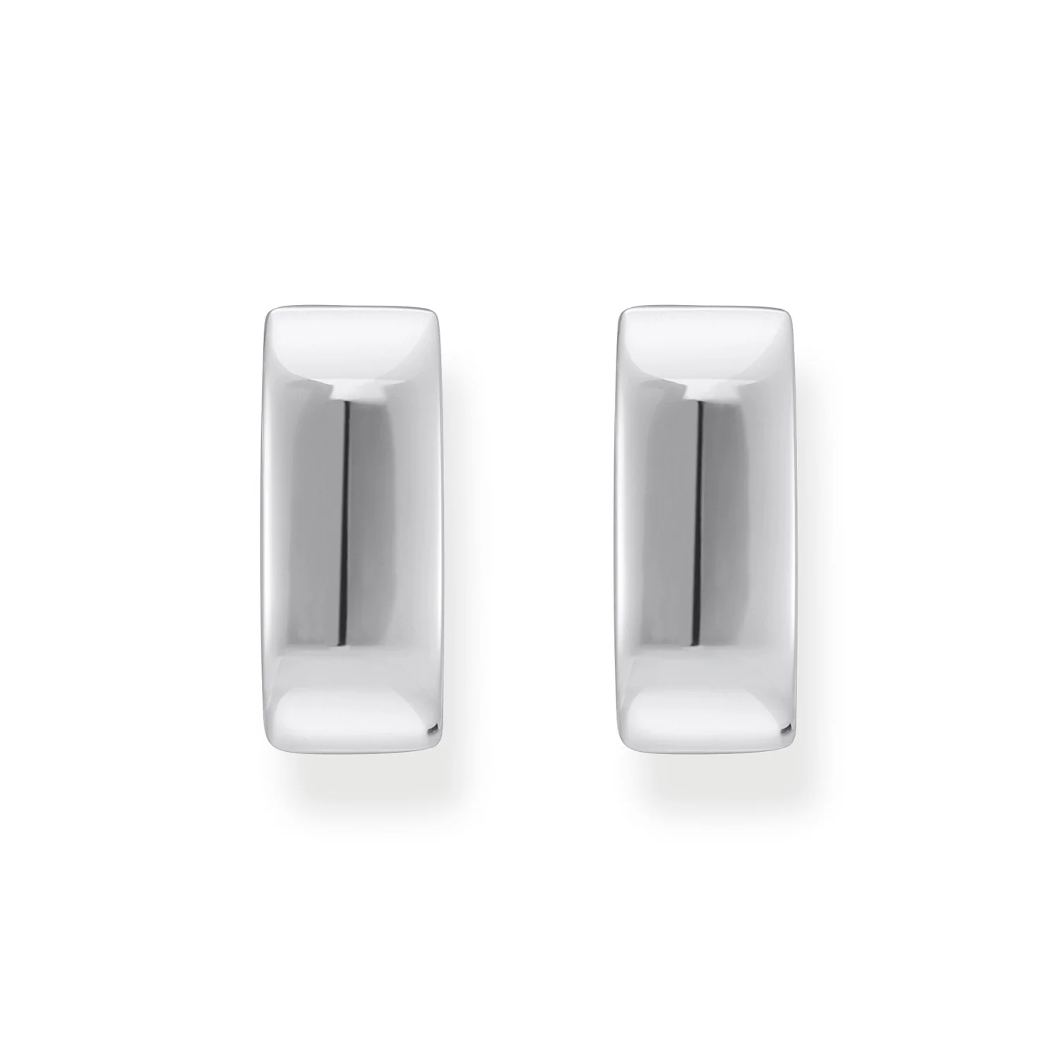 Thomas Sabo Sterling Silver Essential Angular 16mm Hoop Earrings - Image 2