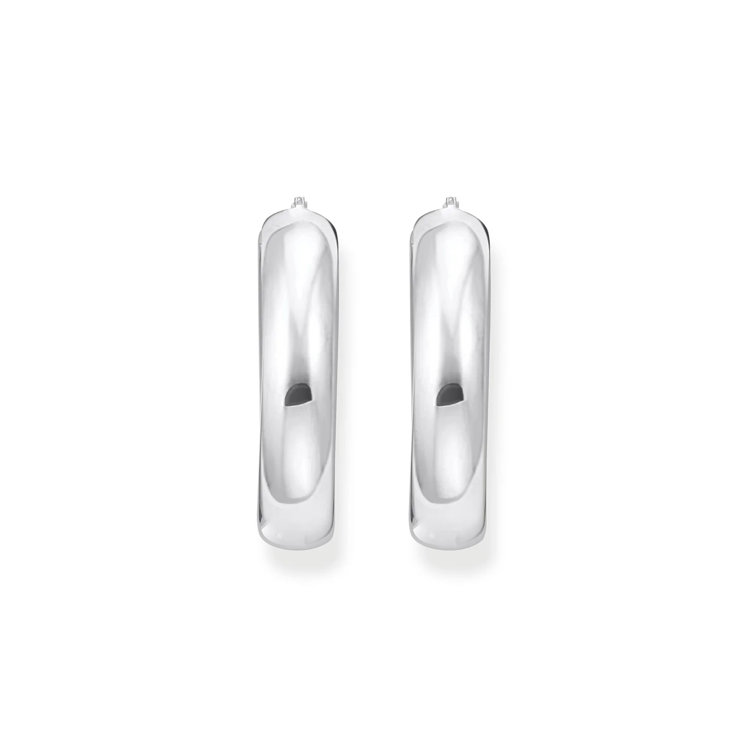 Thomas Sabo Sterling Silver Essential Chunky 34mm Hoop Earrings - Image 2