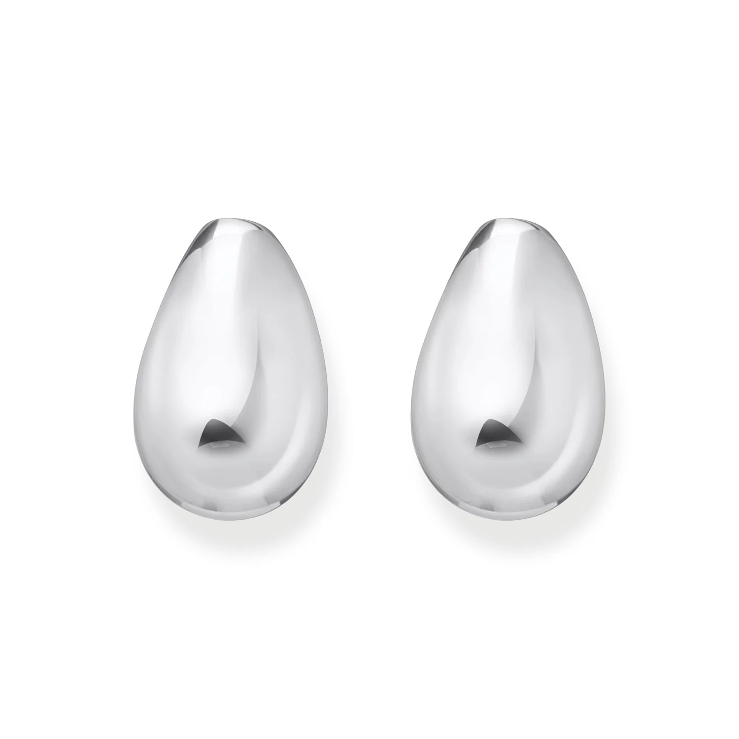 Thomas Sabo Sterling Silver Essential Drop Shape Stud Earrings - Image 2