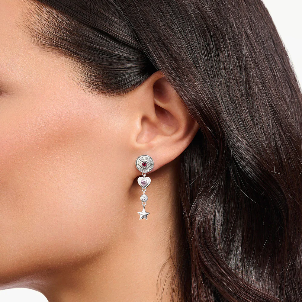 Thomas Sabo Sterling Silver Heritage White CZ Drop Single Cuff Earring - Image 2