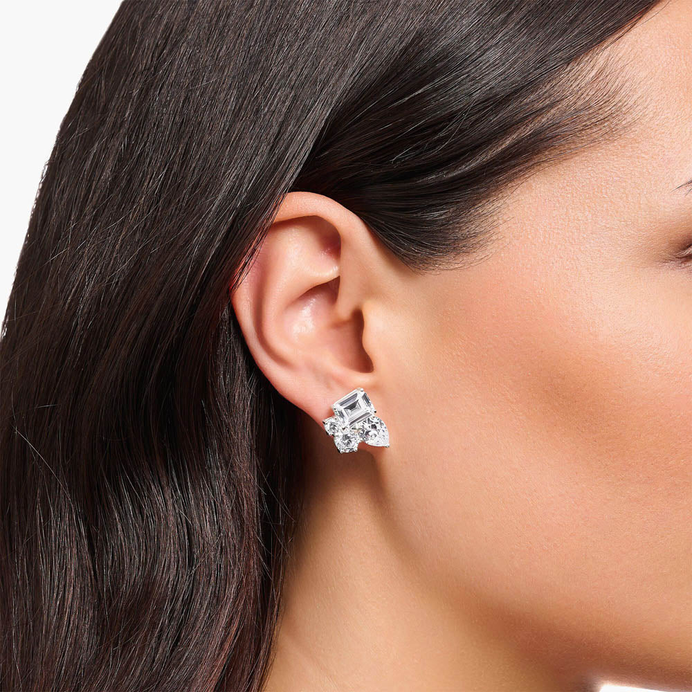 Thomas Sabo Sterling Silver Heritage White CZ Stud Earrings - Image 2