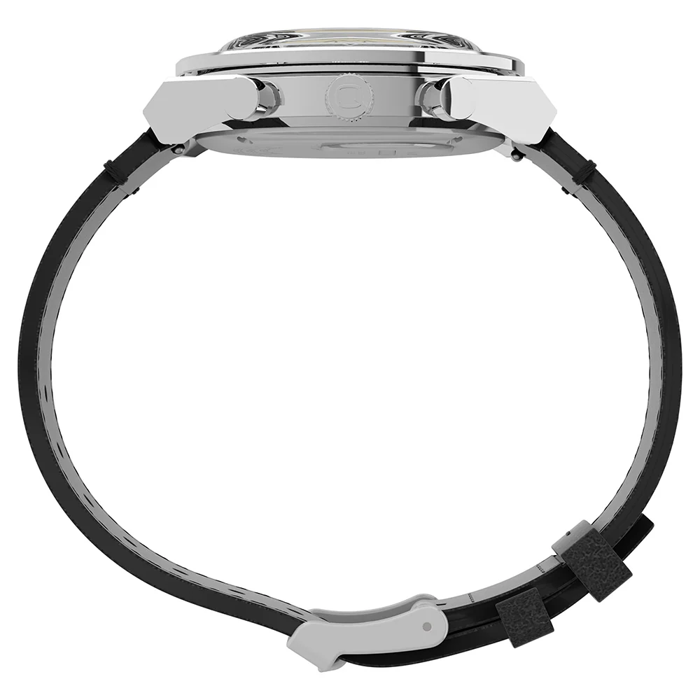 Timex TW2V42700 Lab Archive Black Leather Mens Watch - Image 2