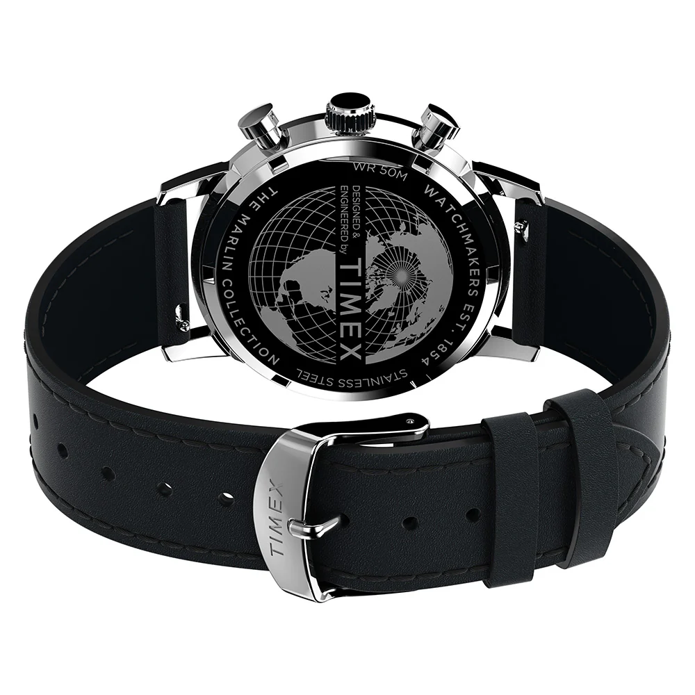 Timex TW2W10300       Marlin Quartz Chonograph Mens Leather Watch - Image 4