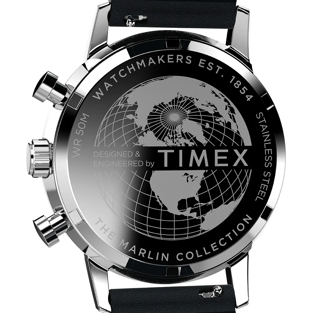 Timex TW2W10300       Marlin Quartz Chonograph Mens Leather Watch - Image 5