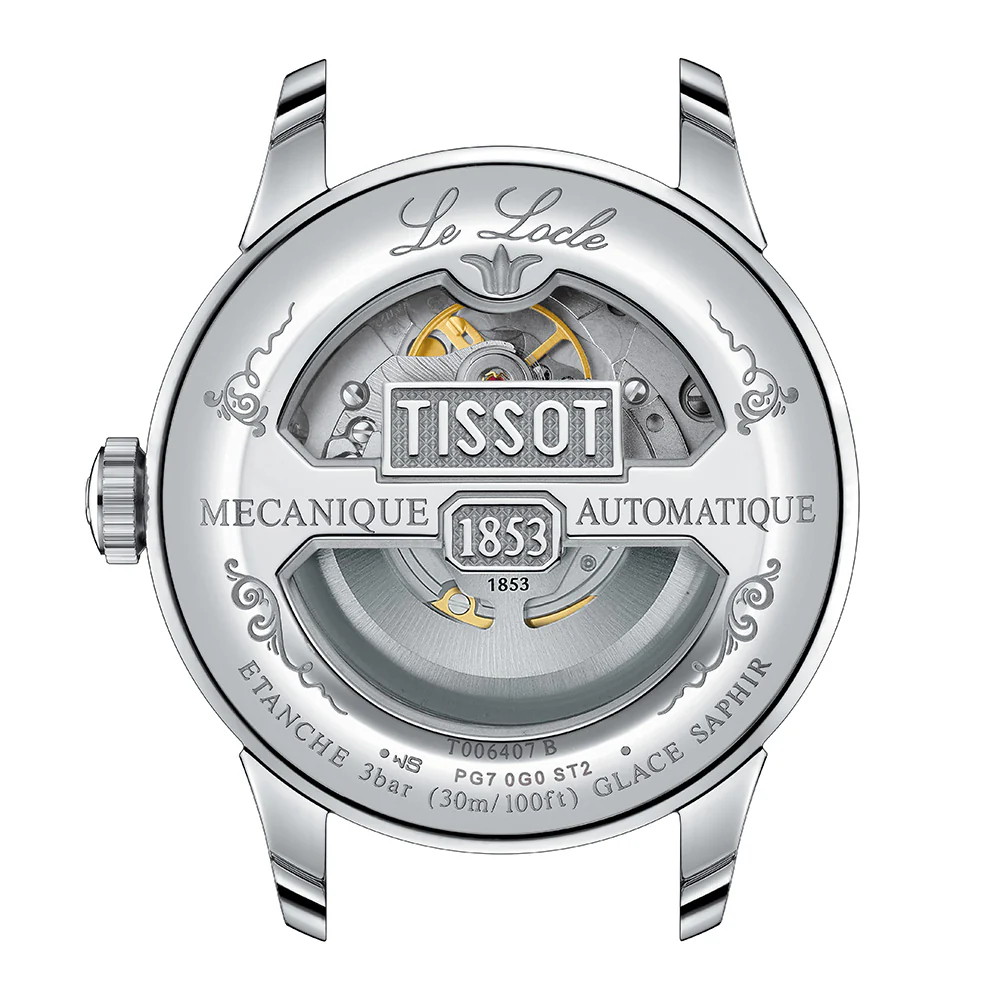 Tissot Le Locle Powermatic 80 Open Heart T0064071103302 - Image 3