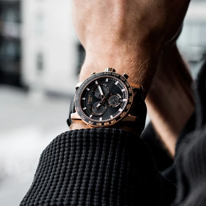 Tissot Supersport Chrono T1256173605100 Black Leather Mens Watch - Image 11