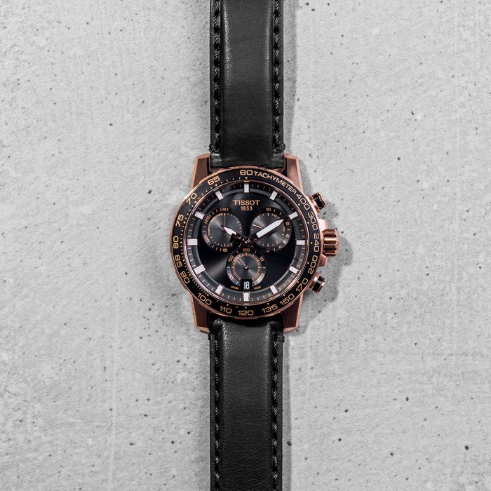 Tissot Supersport Chrono T1256173605100 Black Leather Mens Watch - Image 9