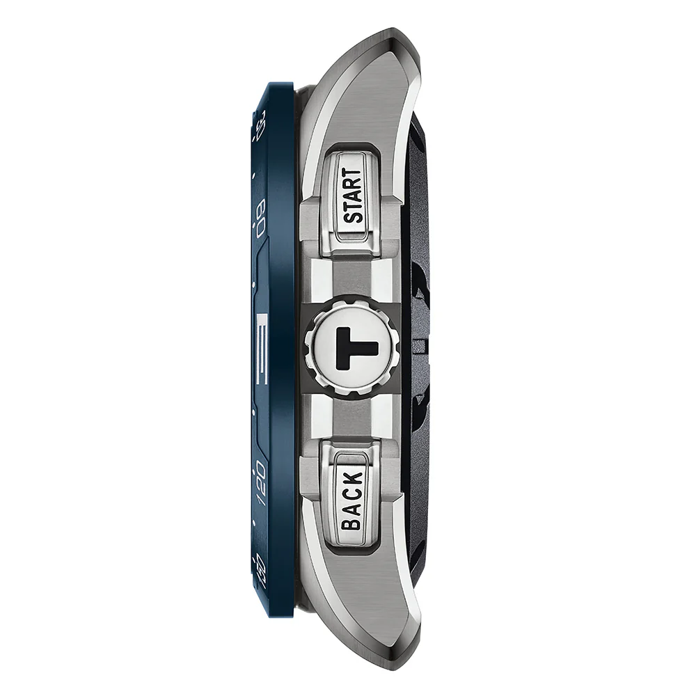 Tissot T-Touch Connect Solar T1214204705106 Titanium Blue Leather - Image 3