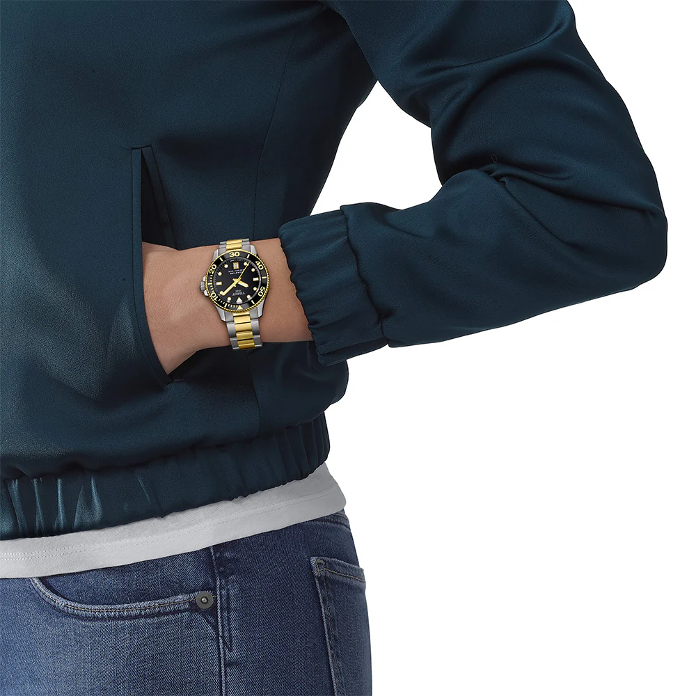 Tissot T1204102205100 Seastar 1000 Two Tone Mens Watch - Image 4