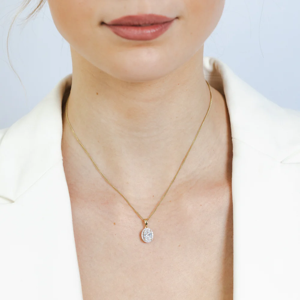 Zirconia Pendant in 9ct Yellow Gold - Image 2